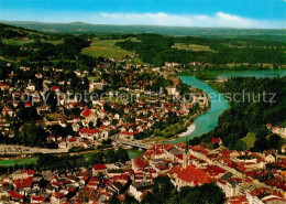 73163220 Bad Toelz Stadtpanorama Mit Isar Fliegeraufnahme Bad Toelz - Bad Tölz