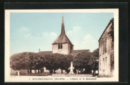 CPA Montberthault, L`Église Et Le Monument  - Other & Unclassified