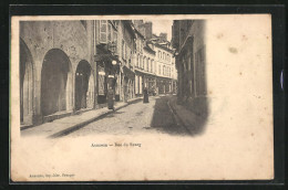 CPA Auxonne, Rue Du Bourg  - Auxonne