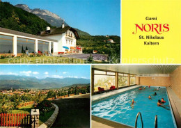 73162312 St Nikolaus Kaltern Garni Hotel Hallenbad Landschaftspanorama Alpen Fir - Autres & Non Classés