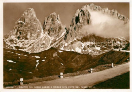 73161847 Passo Sella Gruppe Del Sasso Lungo E Cinque Dita Visto Passo Sella - Autres & Non Classés