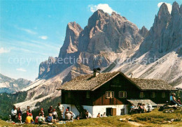 73161820 Brogleshuette Rifugio Malga Brogles Mit Geisler-Gruppe Brogleshuette Ri - Autres & Non Classés