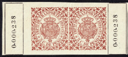 ESPAGNE / ESPANA - COLONIAS (Cuba) 1894/95 "IMPto De TRASPORTES" Fulcher 1371 2x 5c Castaño Claro - Nuevo (0.000.238) - Cuba (1874-1898)