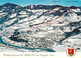 73161222 St Johann Pongau Wintersportplatz Alpen Fliegeraufnahme Lansersee - Other & Unclassified