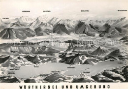 73161083 Woerthersee Und Umgebung Alpenpanorama Aus Der Vogelperspektive Woerthe - Sonstige & Ohne Zuordnung