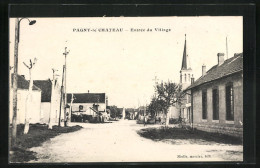 CPA Pagny-le-Chateau, Entree Du Village, L'Eglise  - Altri & Non Classificati