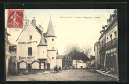 CPA Arnay-le-Duc, Maison Bourgogne Et Halles  - Arnay Le Duc