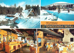 73160785 Spindlermuehle Spindleruv Mlyn Restaurant Myslivna Winterpanorama Spind - Czech Republic