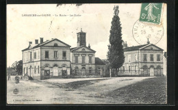 CPA Lamarche-sur-Saône, La Mairie - Les Écoles, Vue De La Rue  - Andere & Zonder Classificatie