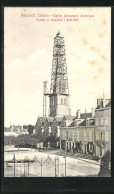 CPA Meursault, Eglise Monument Historique, Clocher En Réparation 1907  - Meursault