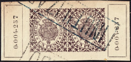 ESPAGNE / ESPANA - COLONIAS (Cuba) 1894/95 "IMPto De TRASPORTES" Fulcher 1374 2x 1Peso INUTILIZADO Con Goma (0.004.257) - Cuba (1874-1898)