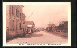 CPA Echourgnac, Avenue De Montpon  - Autres & Non Classés