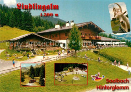 73160088 Hinterglemm Saalbach Restaurant Lindlingalm Almhuette Kaeserei Ziege Ki - Altri & Non Classificati