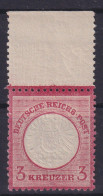 Deutsches Reich 25 Brustschild Selten Oberrand Postfrisch Luxus Nicht Gefaltet - Covers & Documents