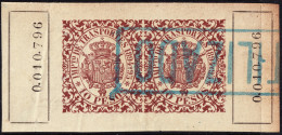 ESPAGNE / ESPANA - COLONIAS (Cuba) 1894/95 "IMPto De TRASPORTES" Fulcher 1375a 2x10Peso INUTILIZADO Con Goma (0.004.257) - Kuba (1874-1898)