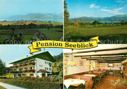 73158575 Nussdorf Attersee Panorama Pension Seeblick Gaststube Nussdorf Am Atter - Other & Unclassified