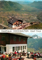 73158179 Dorf Tirol Panorama Agsthaus Hochmuter Terrasse Dorf Tirol - Autres & Non Classés