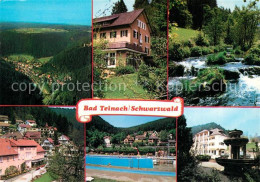 73158120 Bad Teinach-Zavelstein Panorama Kurhaus Schwimmbad Brunnen Bad Teinach- - Sonstige & Ohne Zuordnung