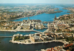 73157978 Stockholm Altstadt Schloss Stadthaus Fliegeraufnahme  - Zweden