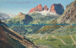 R048220 La Strada Delle Dolomiti Dal Passo Pordoi M. 2250 Verso Il Sassolungo M. - World