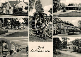 73157243 Bad Salzhausen Kurheim Barockhaeuser Trinkhalle Wasserrad Saline Kurhau - Autres & Non Classés