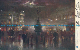 R048243 London. Piccadilly Circus. By Night. Tuck. Oilette - Altri & Non Classificati