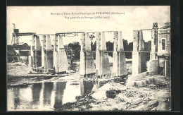 CPA Tuiliéres, Vue Generale Du Barrage, 1907  - Andere & Zonder Classificatie