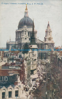 R048285 London. Ludgate Hill And St. Pauls. Photochrom. Celesque - Otros & Sin Clasificación