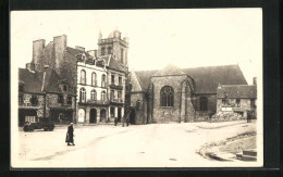 Photo-CPA Rostrenen, Place Du Centre  - Other & Unclassified