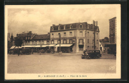 CPA Lamballe, Place De La Gare  - Lamballe