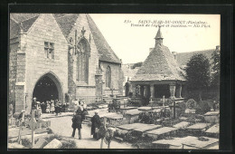 CPA Saint-Jean-du-Doigt, Portail De L`église Et Oratoire  - Saint-Jean-du-Doigt