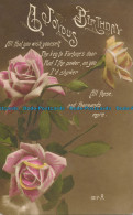 R048849 Greeting Postcard. A Joyous Birthday. Roses. 1919 - Monde
