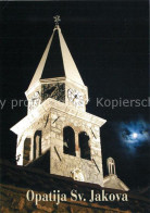 73155810 Opatija Istrien Sv Jakova Abtei St Jakob Bei Nacht Opatija Istrien - Croatia