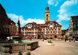 73152614 Bad Mergentheim Marktplatz Brunnen Altstadt Bad Mergentheim - Bad Mergentheim