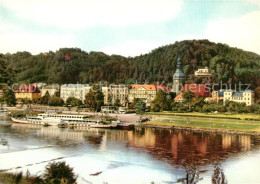 73152228 Bad Schandau Kirche Schloss Panorama Bad Schandau - Bad Schandau