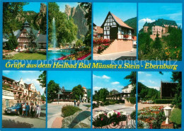 73152094 Bad Muenster Stein Ebernburg Kurpark Schloss Springbrunnen Bad Muenster - Sonstige & Ohne Zuordnung