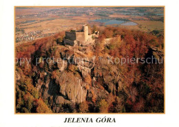 73151986 Jelenia Gora Hirschberg Schlesien Fliegeraufnahme Burg Kynast Jelenia G - Poland