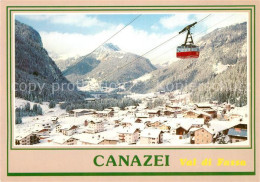 73151790 Canazei Panorama Val Di Fassa Bergbahn Dolomiten Canazei - Altri & Non Classificati