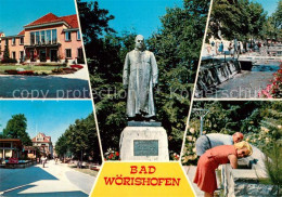 73143768 Bad Woerishofen Kurhaus Strassenpartie Kneipp Denkmal Statue Bad Woeris - Bad Wörishofen