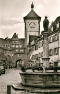 73143051 Freiburg Breisgau Oberlinden Brunnen Und Schwabentor Freiburg Breisgau - Freiburg I. Br.