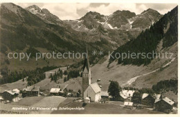 73142955 Mittelberg Kleinwalsertal Gegen Schafalpenkoepfe Fliegeraufnahme Mittel - Autres & Non Classés