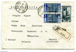 Modena E Parma Lire 60 Su Busta Racc. - 1946-60: Poststempel