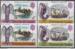 1970 Tristan Da Cunha Crawfish Industry 4v. MNH SG N. 133/36 - Andere & Zonder Classificatie