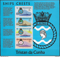 1977 Tristan Da Cunha Royal Navy Ships' Crests 1MS MNH SG N. 219 - Otros & Sin Clasificación