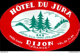 Bh133 Etichetta Da Bagaglio  Hotel Du Jura Dijon - Other & Unclassified