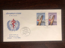 LIBYA  FDC COVER 1978 YEAR BLOOD PRESSURE HYPERTENSION HEALTH MEDICINE STAMPS - Libyen