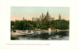 73913643 Ottawa Canada Parliament Buildings From Nepean Point - Andere & Zonder Classificatie