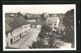 AK Cernovice, Blick In Den Ort Aus Der Vogelschau  - Tchéquie