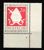 BRD Bund 199 Postfrisch Mit Formnummer 1 FN1 #IW285 - Autres & Non Classés
