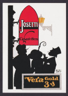 Künstlerkarte Ansichtskarte Reklame Werbung Josetti CigarettenVera Gold Motiv - Advertising